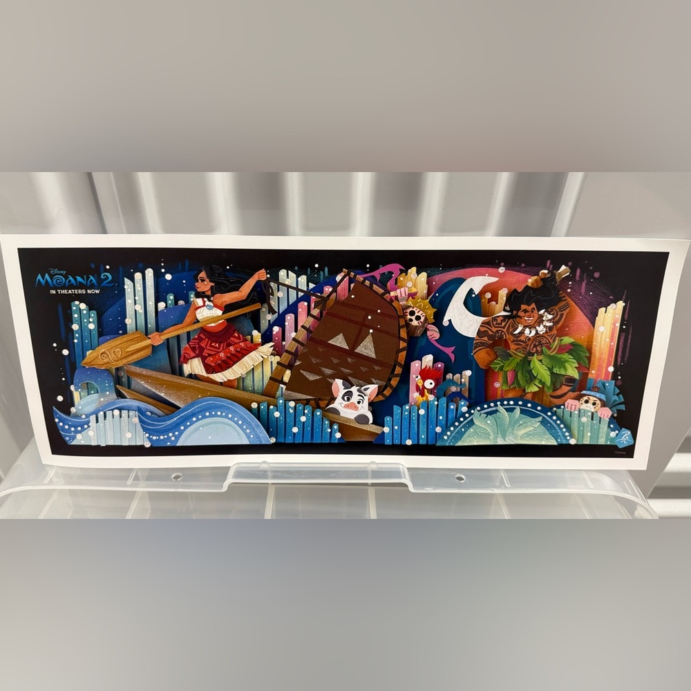 Disney Moana 2 Exclusive Poster – D23 Expo 2024 – LIMITED EDITION – New